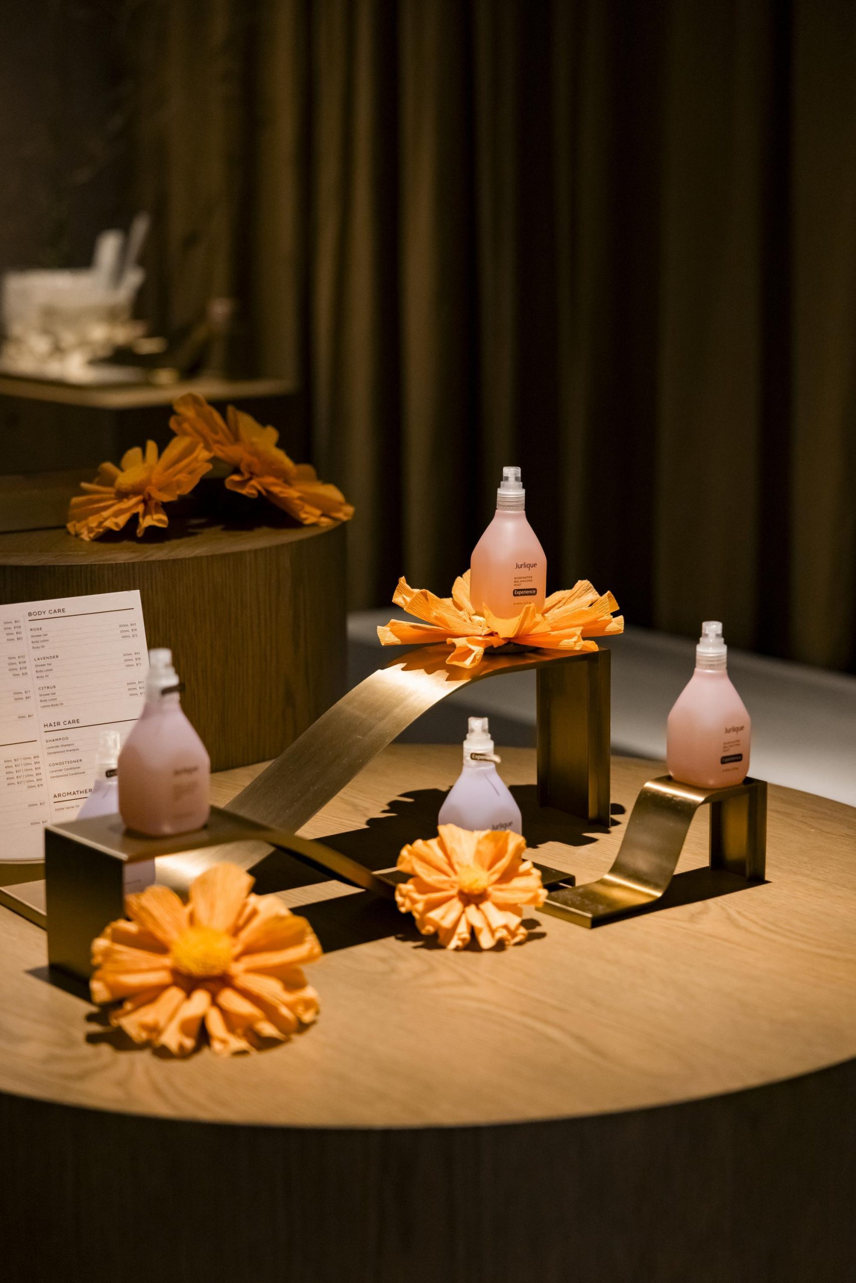 Jurlique products in spa
