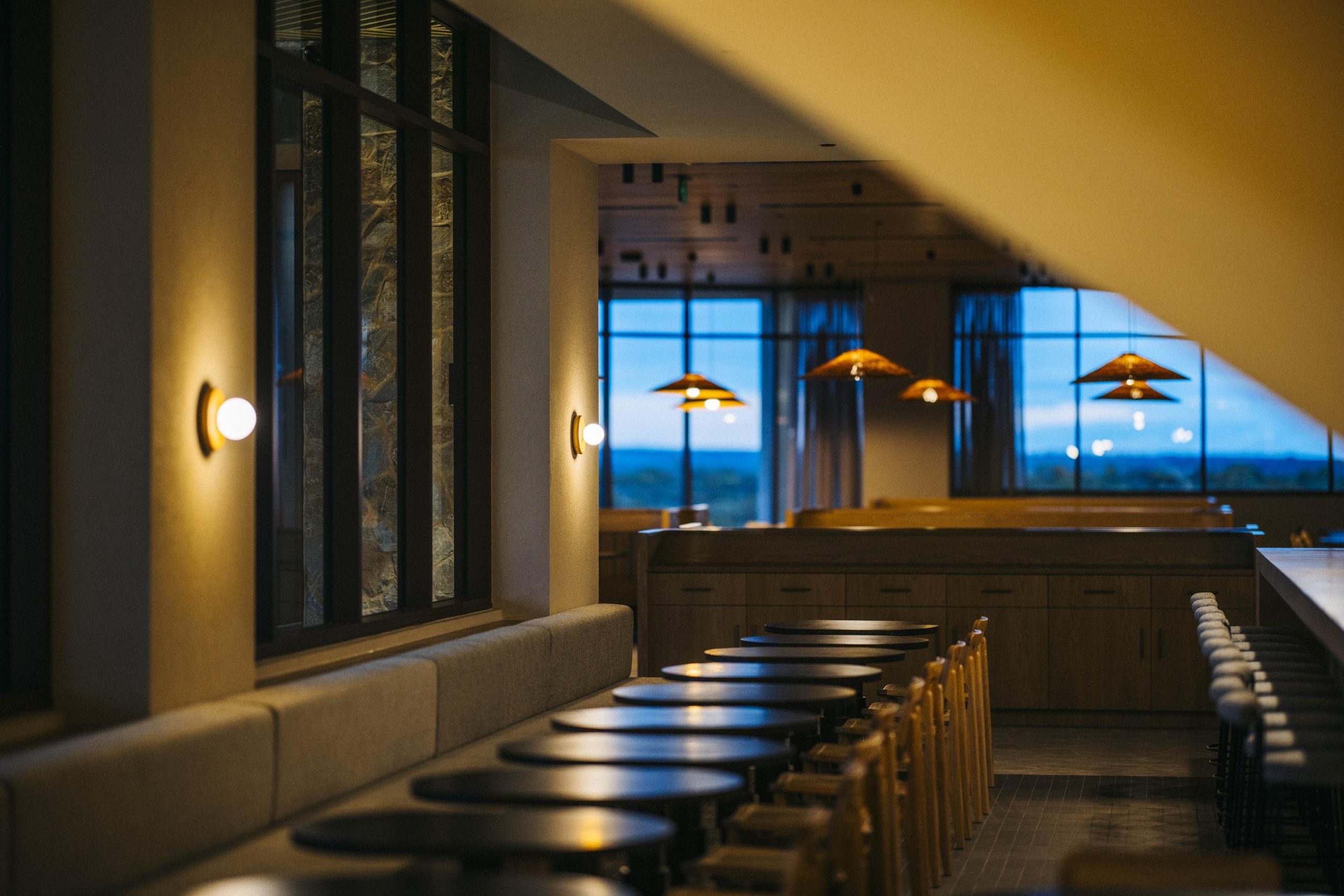 Restaurant at night