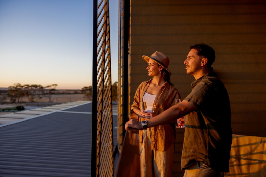 Sunset views on the balcony