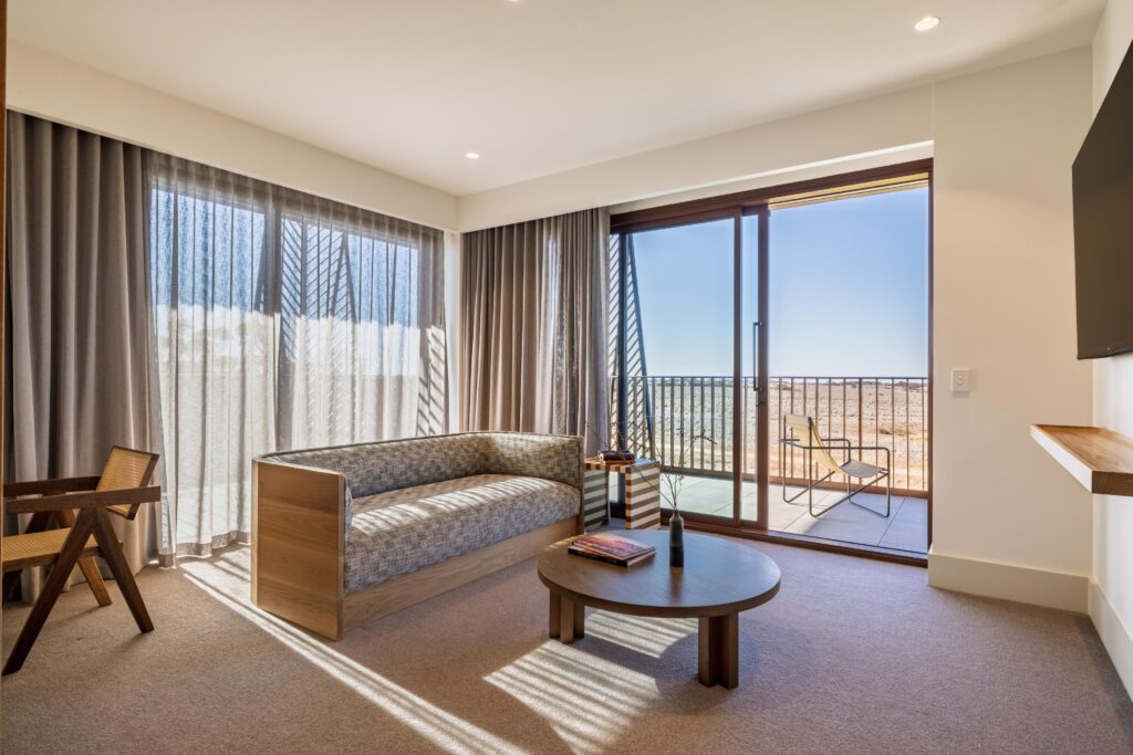 Large corner lounge room in a Suite