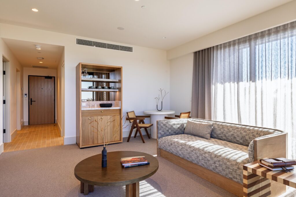 Large corner lounge room in a Suite