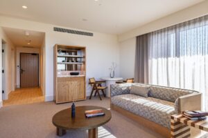 Large corner lounge room in a Suite