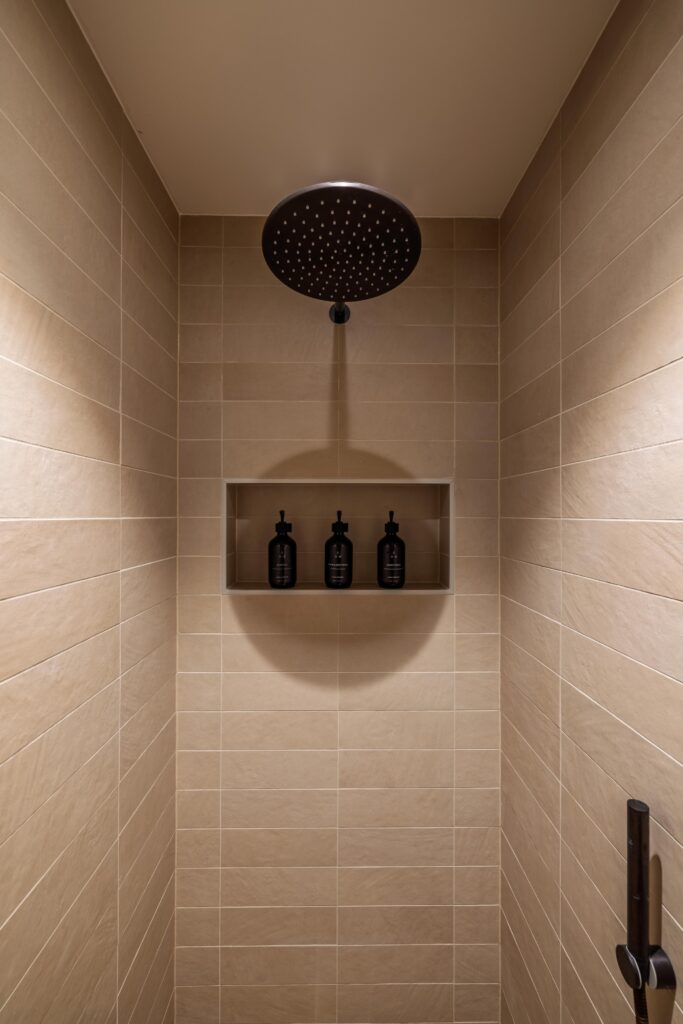 Luxurious shower and amenities