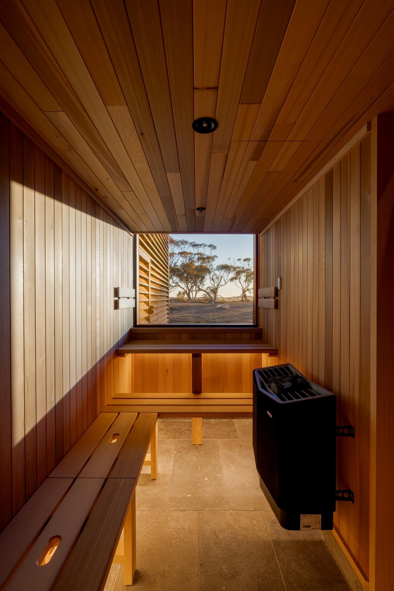 Sauna in a day spa