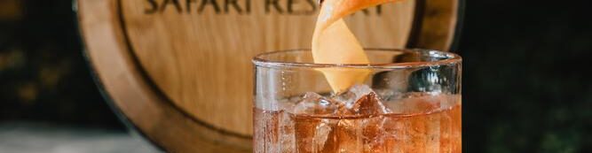Cocktail being prepared