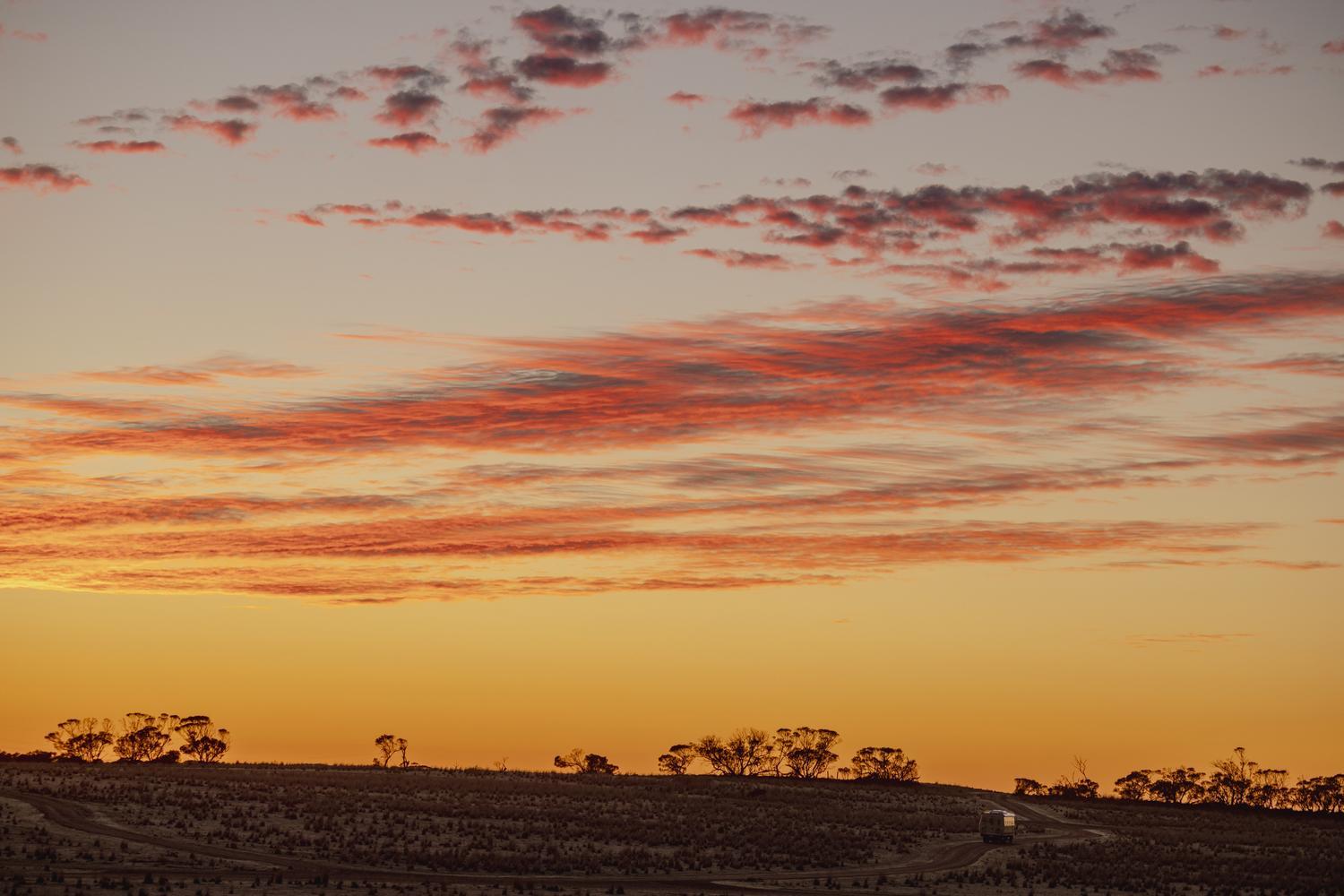 Monarto at sunset